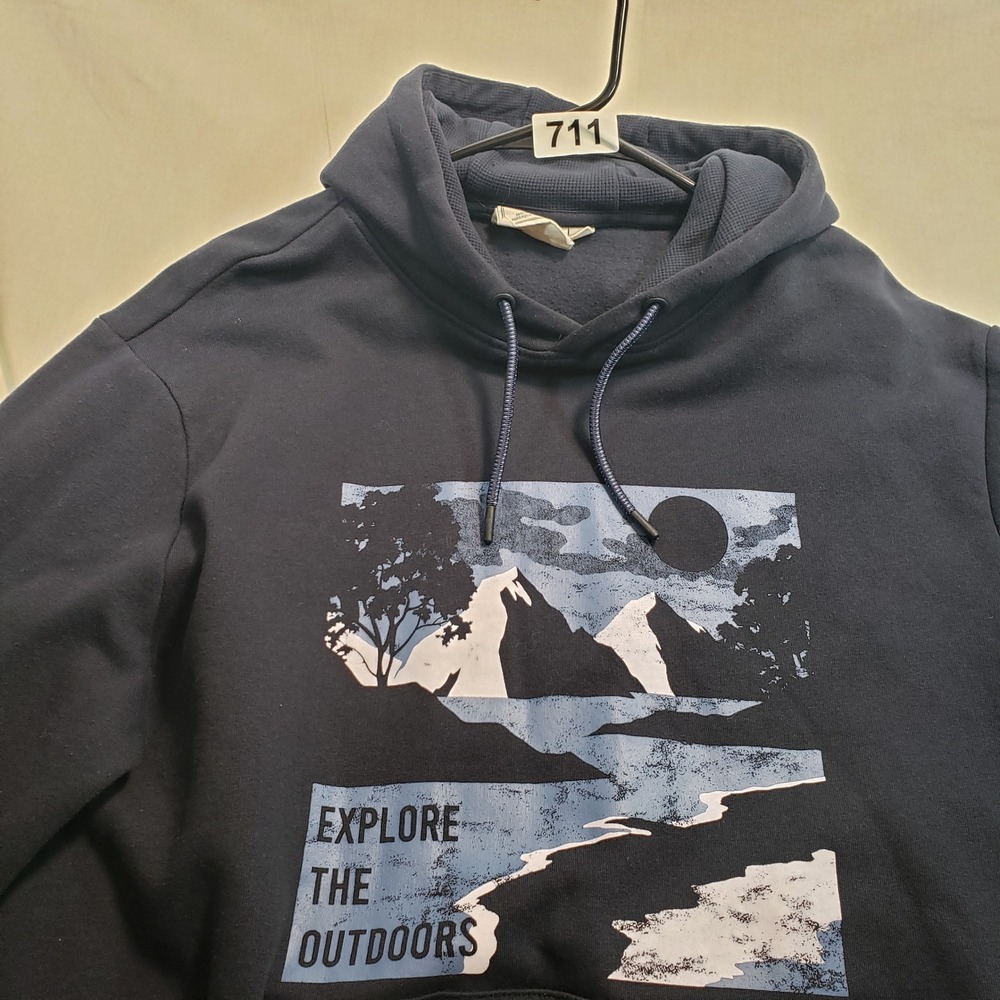 Mountain Warehouse Explore The Outdoors Hoodie Men XL Navy Blue Graphic MWF67447 - Picture 8 of 8
